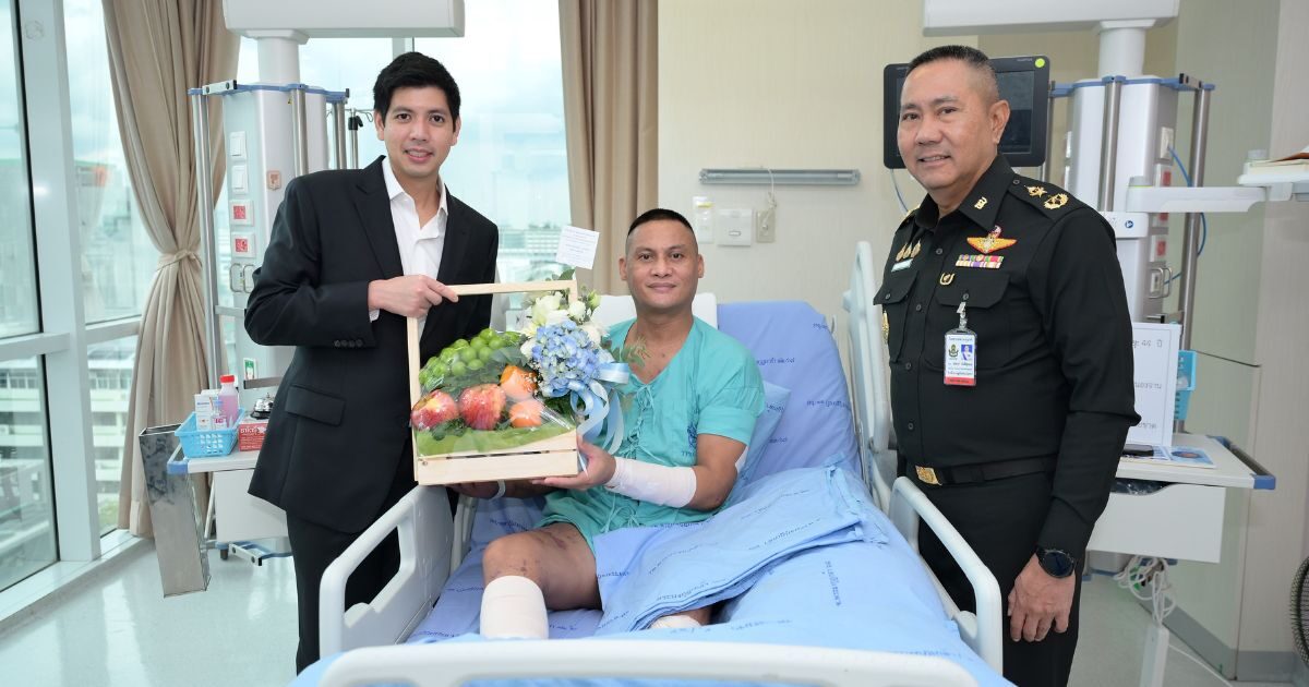 GULF มอบเงินเยียวยา 2 ล้านบาทแก่ทหารบาดเจ็บ ณ โรงพยาบาลพระมงกุฎเกล้า