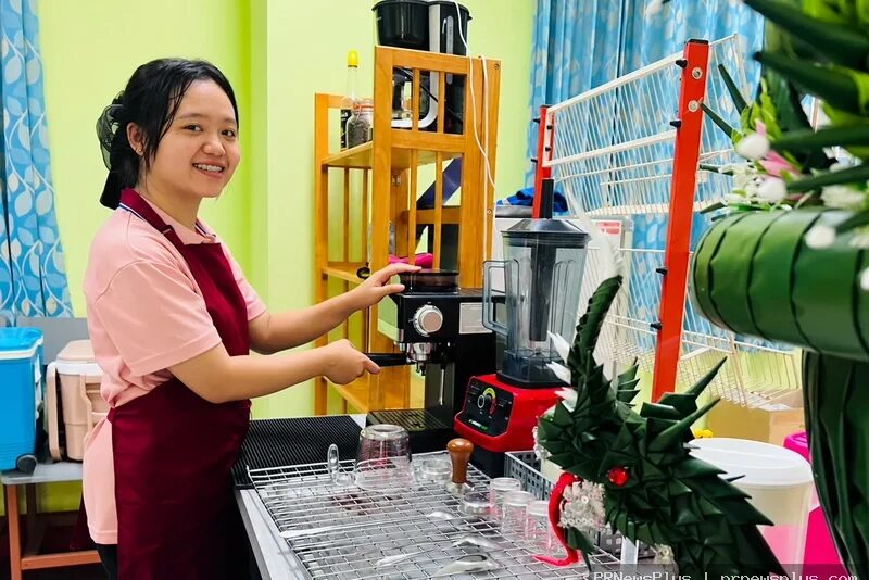 วิทยาลัยพระมหาไถ่ หนองคาย เปิดศูนย์ฝึกอาชีพ barista เพื่อคนพิการ