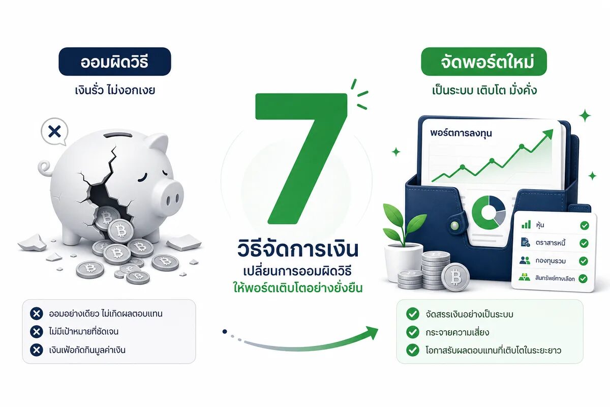 สำรวจ 7 สัญญาณการออมเงินที่ผิดพลาด พร้อมวิธีปรับแผนการเงินใหม่ใน 1 เดือน