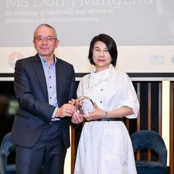 Gree รับรางวัล Cool Leaders จาก UNEP ชูแอร์พลังงานแสงอาทิตย์
